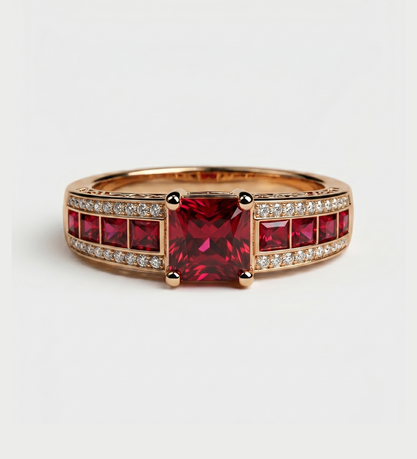 Anel Vermelho Real