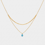 Colar Gota Azul