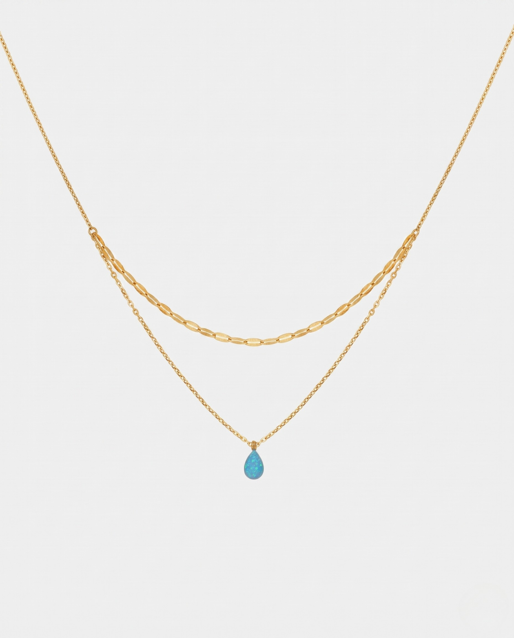 Colar Gota Azul