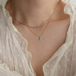 Colar Gota Azul