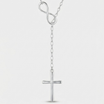 Colar Infinito com Cruz