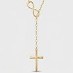 Colar Infinito com Cruz