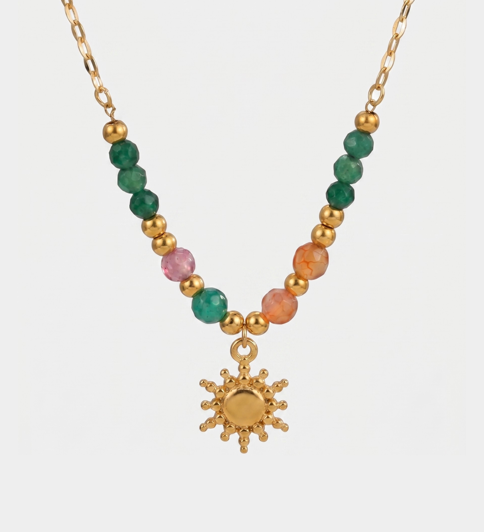 Colar Sol Dourado
