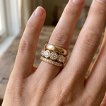 Conjunto de Anéis Brilho Intemporal
