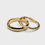 Conjunto de Anéis Elo Dourado