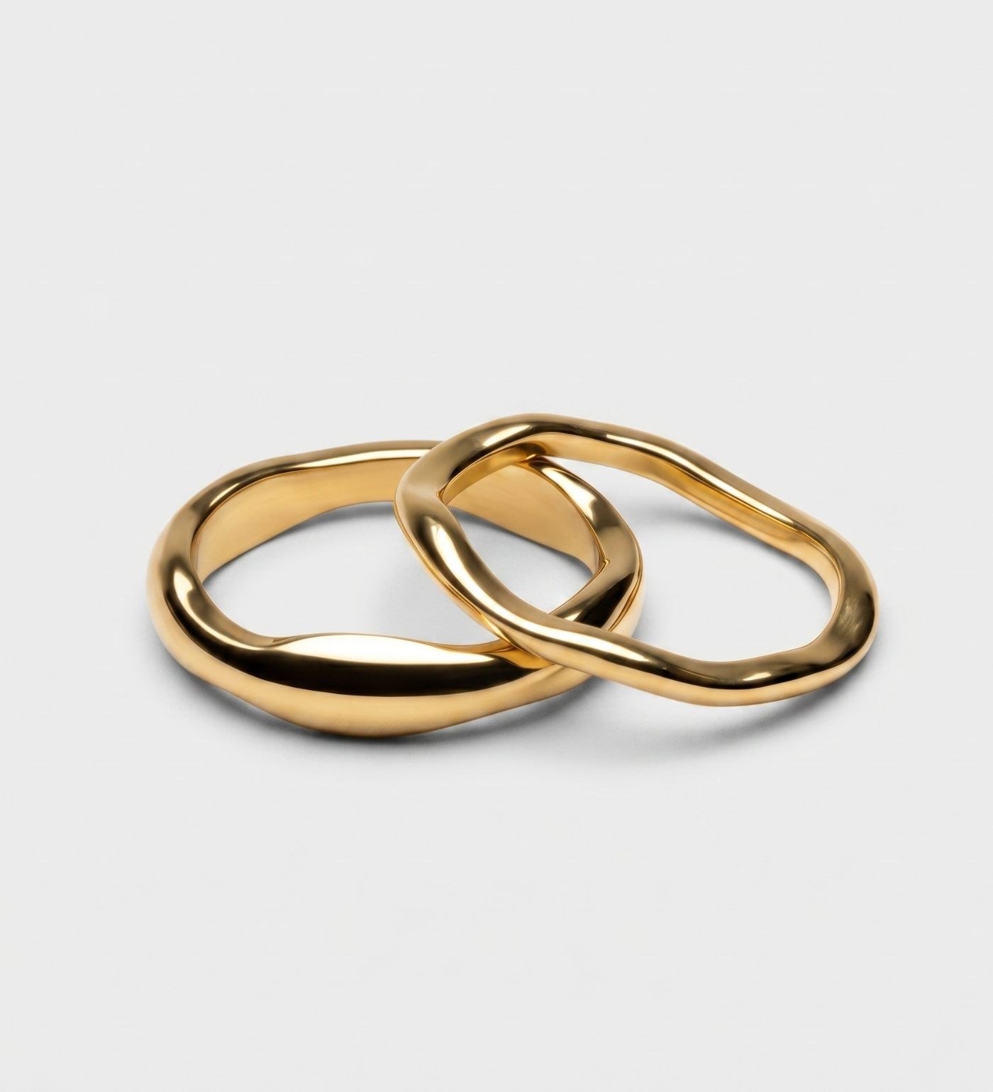 Conjunto de Anéis Elo Dourado