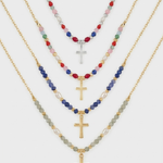 Conjunto de Colares Eternidade com Contas