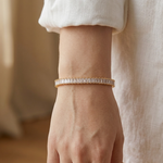 Pulseira Brilho Dourado com Cristais