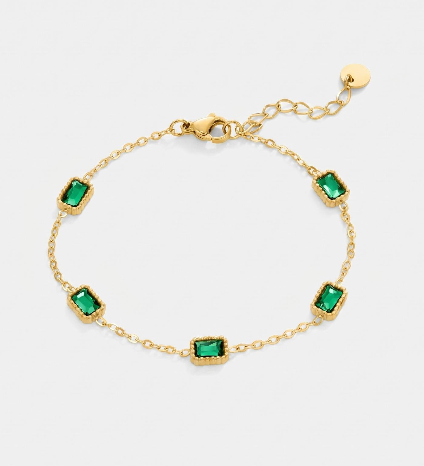 Pulseira Elegância Esmeralda