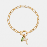 Pulseira Fé e Brilho Corrente de Elos
