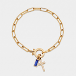 Pulseira Fé e Brilho Corrente de Elos