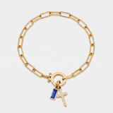 Pulseira Fé e Brilho Corrente de Elos