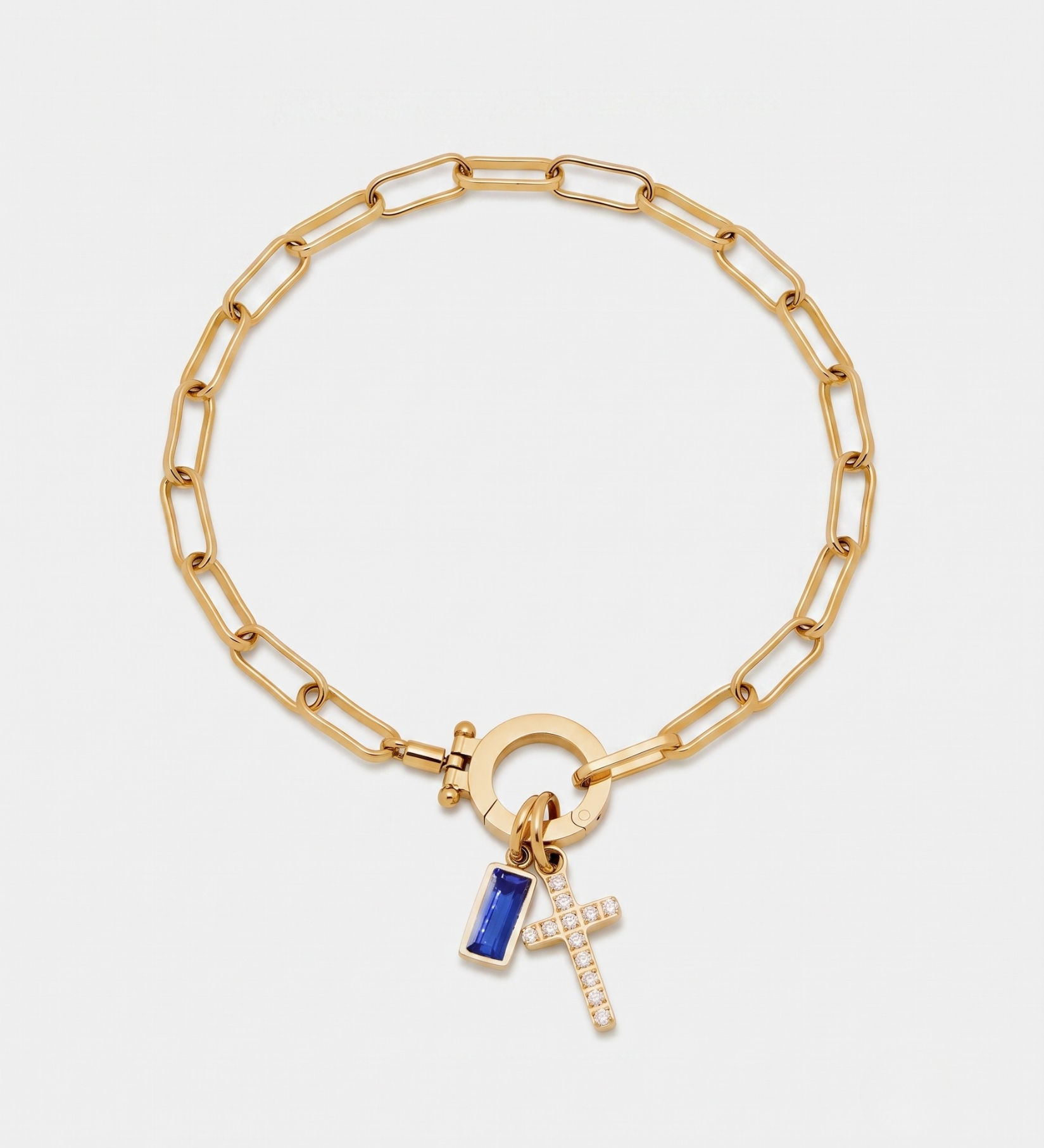 Pulseira Fé e Brilho Corrente de Elos