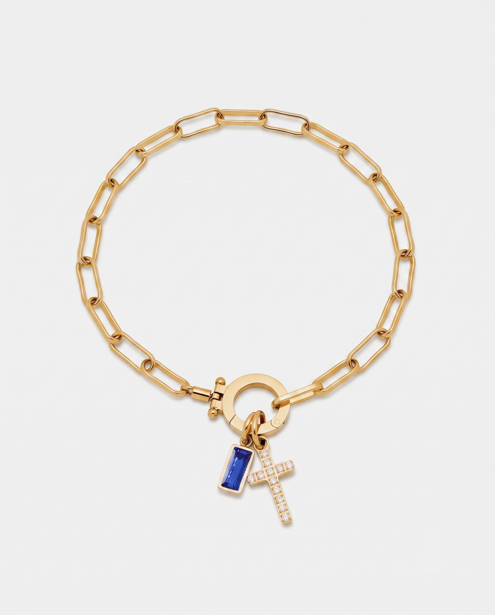Pulseira Fé e Brilho Corrente de Elos