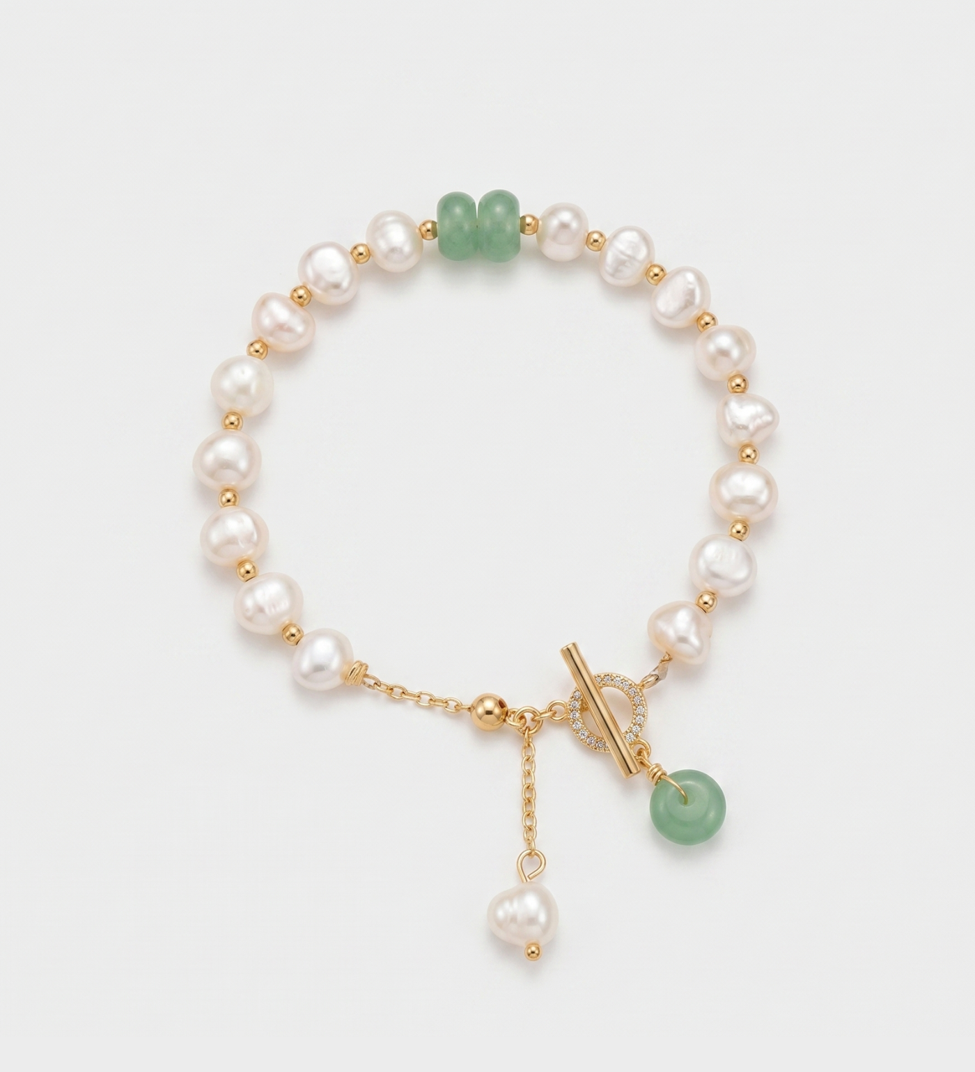 Pulseira Verde Pérola