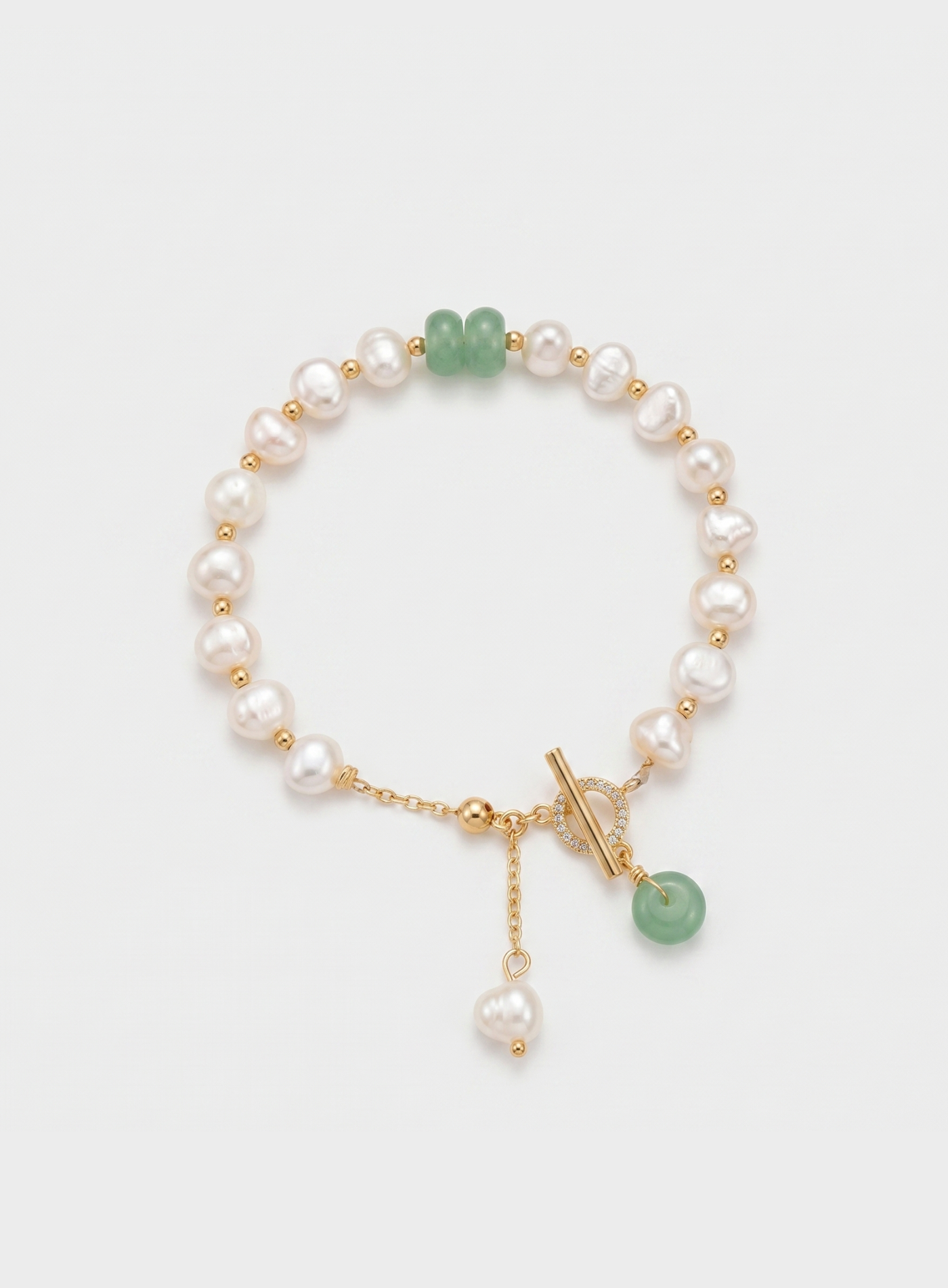 Pulseira Verde Pérola